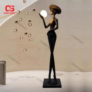 Đèn Decor Tượng Quý Cô Hiện Đại Phong Cách Bắc Âu
