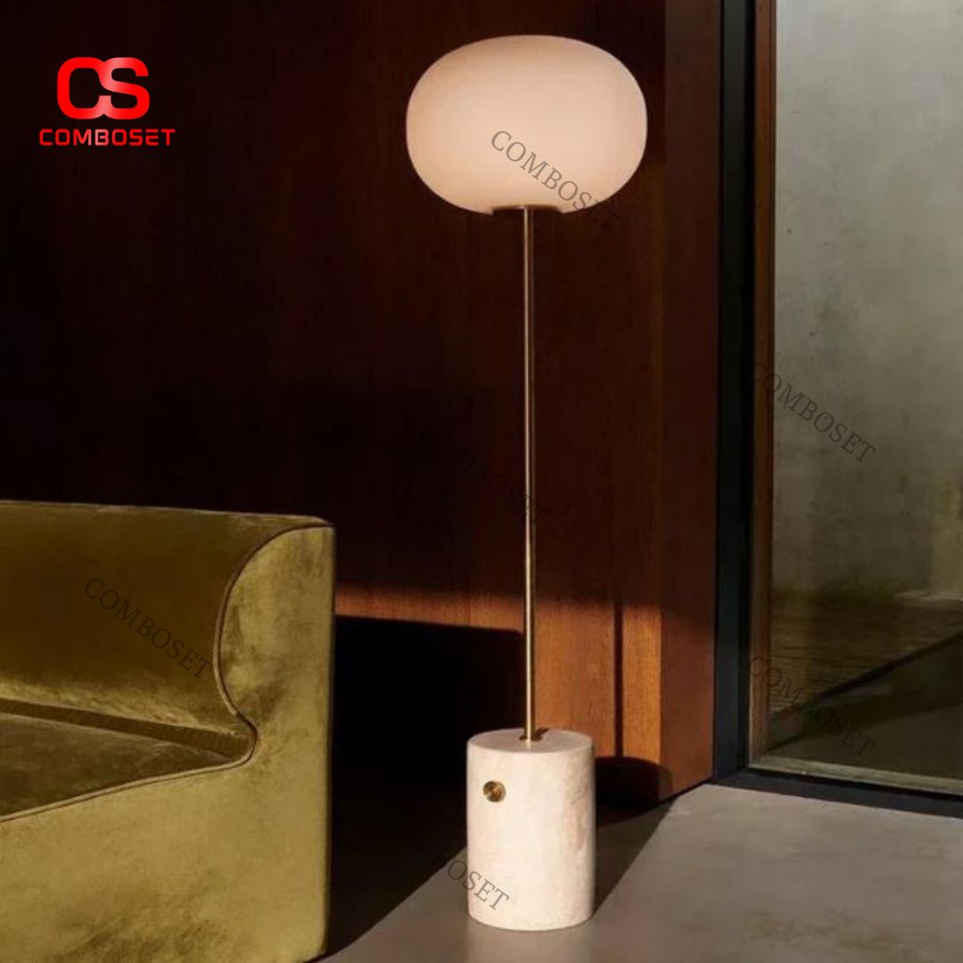 Đèn Sàn Đế Marble Cao Cấp Trang Trí Phòng Khách Thanh Lịch Hiện Đại