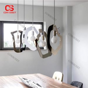 Đèn Thả Kim Loại Uốn Cong Nghệ Thuật Trang Trí Cao Cấp