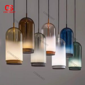 Đèn Thả Kính Gradient Dáng Trụ Hiện Đại Tinh Tế