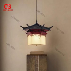 Đèn Thả Mái Đình Cổ Điển Phong Cách Á Đông