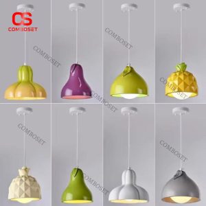Đèn Thả Trần Hình Trái Cây Đa Sắc Phong Cách Hiện Đại