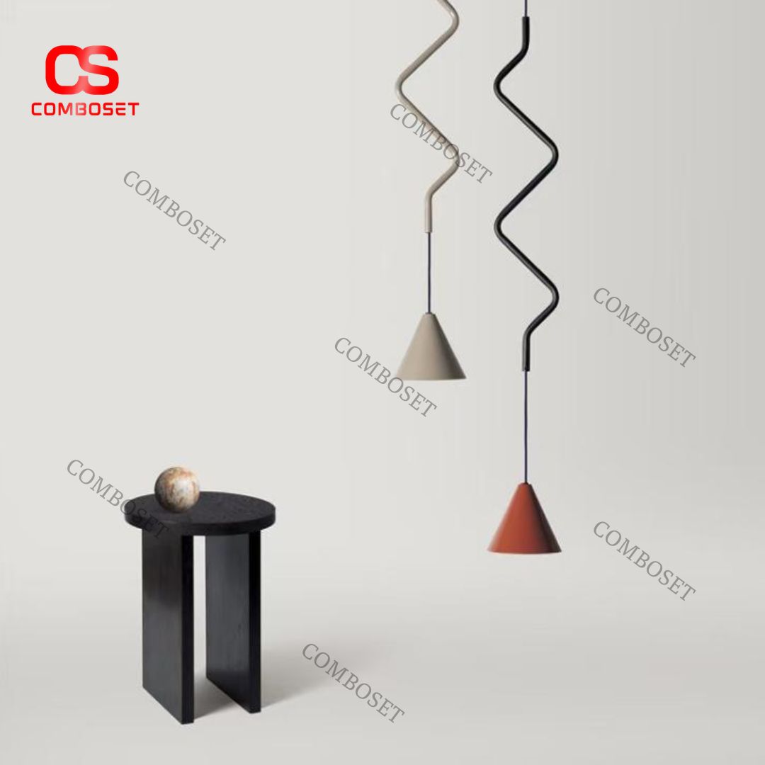 Đèn Thả Zigzag Màu Sắc Phong Cách Bắc Âu Hiện Đại