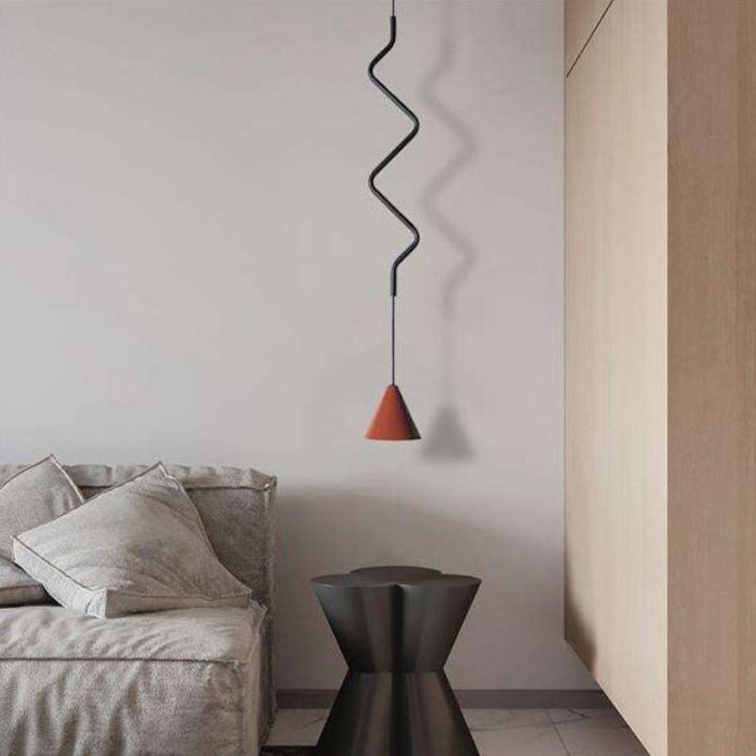 Đèn Thả Zigzag Màu Sắc Phong Cách Bắc Âu Hiện Đại