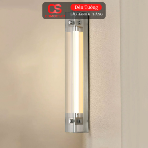 Đèn Ốp Tường LED Hiện Đại Thân Nhôm Kính Cao Cấp – Đèn Tường Tối Giản Trang Trí Quán Cafe, Showroom, Phòng Khách