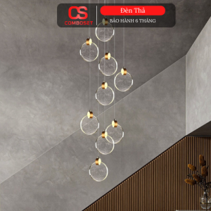 Đèn Thả Đơn Pha Lê Hiện Đại LED 5W – Đèn Thả Đầu Giường Trang Trí Phòng Ngủ, Cầu Thang, Quầy Bar Sang Trọng