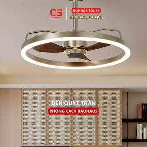 Đèn quạt trần phong cách bauhaus