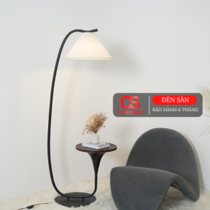Đèn Cây Đứng Bắc Âu Kèm Bàn Trà Mini Cao Cấp – Đèn Sàn Trang Trí Phòng Khách, Phòng Ngủ Hiện Đại 2 Mẫu Chụp Đèn Độc Đáo