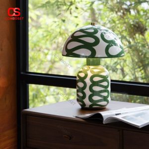 Đèn Để Bàn Decor Cao Cấp Phong Cách Nghệ Thuật – Mẫu Đèn Gốm Sứ Cao Cấp