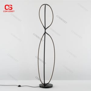 Đèn Đứng Thiết Kế Uốn Lượn, Đèn Sàn LED Nghệ Thuật