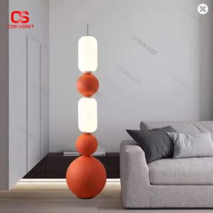 Đèn Sàn Khối Tròn Xếp Lớp, Đèn Cây Trang Trí Nội Thất Cao Cấp
