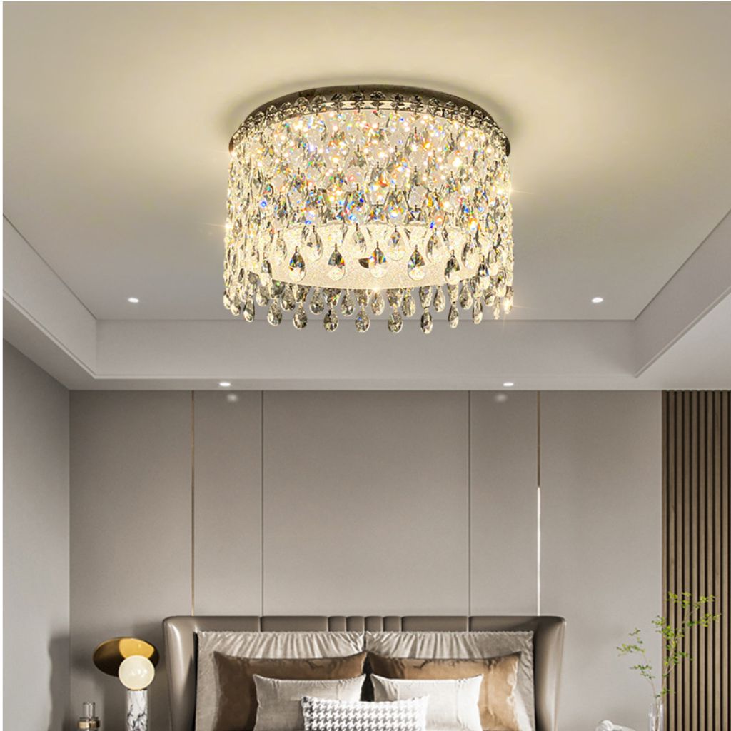 đèn pha lê phòng ngủ chính