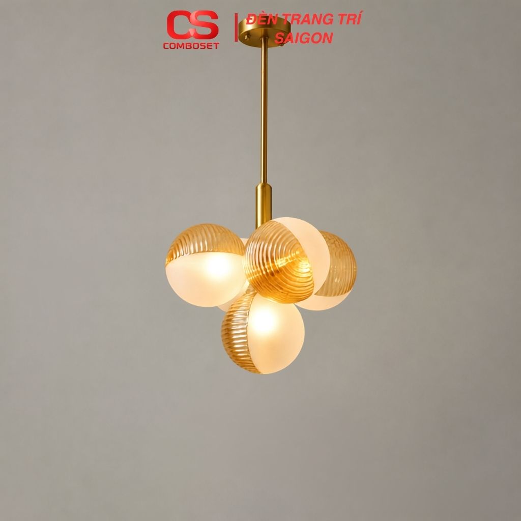 đèn chùm hình cầu bong bóng