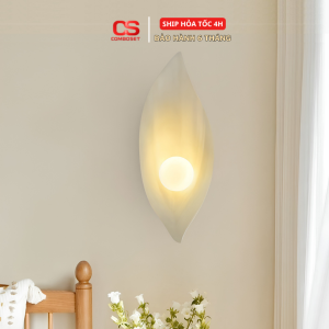 Đèn Tường Phòng Ngủ Hiện Đại, Đèn LED Treo Tường Màu Kem Decor Phòng Khách, Hành Lang, Cầu Thang