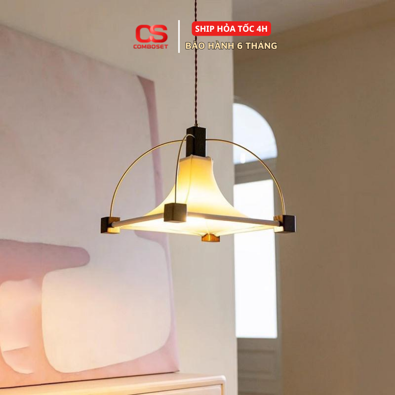 Đèn Treo Trần Kiểu Pháp Cổ Điển, Đèn Thả Vải Trang Trí Phòng Ngủ, Phòng Ăn, Phòng Học 9979 - Ảnh 3