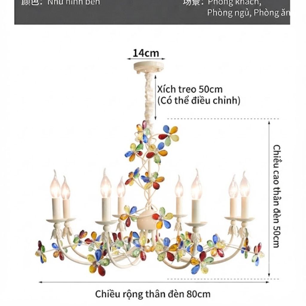 Đèn Chùm Hoa Pha Lê – Điểm Nhấn Sang Trọng Mang Đậm Phong Cách Pháp - Ảnh 2